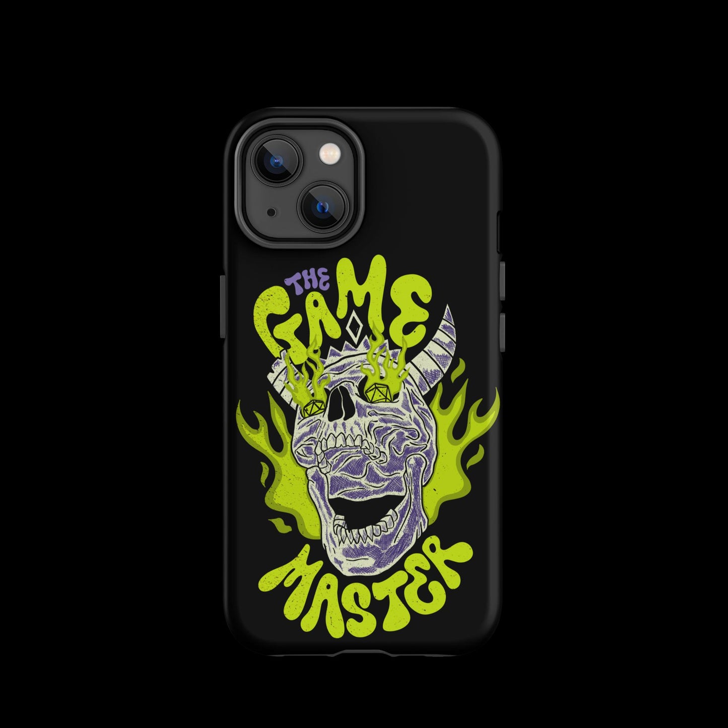 The "Inked GM" Flaming Skull Tough case for iPhone®