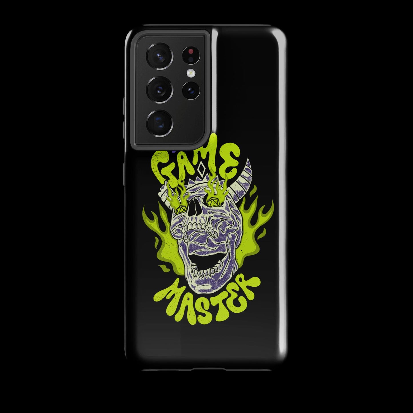 The "Inked GM" Flaming Skull Tough case for Samsung®