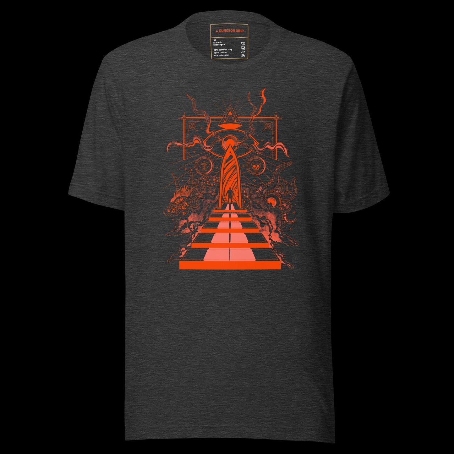 Dungeons & Dragons, Dungeons And Dragons, Dimension Door, D&D, 5E, T-shirt, Dark Grey, Dungeon Master, Spell