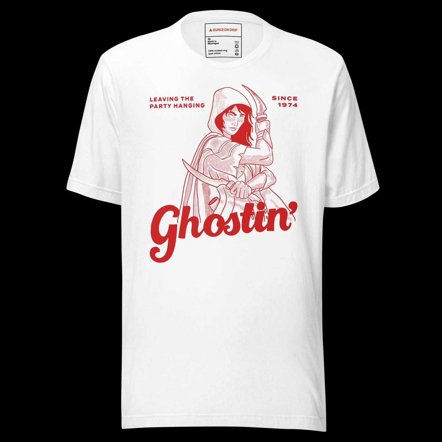 Dungeons & Dragons, Dungeons And Dragons, Female, Rogue Thief, D&D, 5E, T-shirt, White, Dungeon Master, Class, Ghostin'