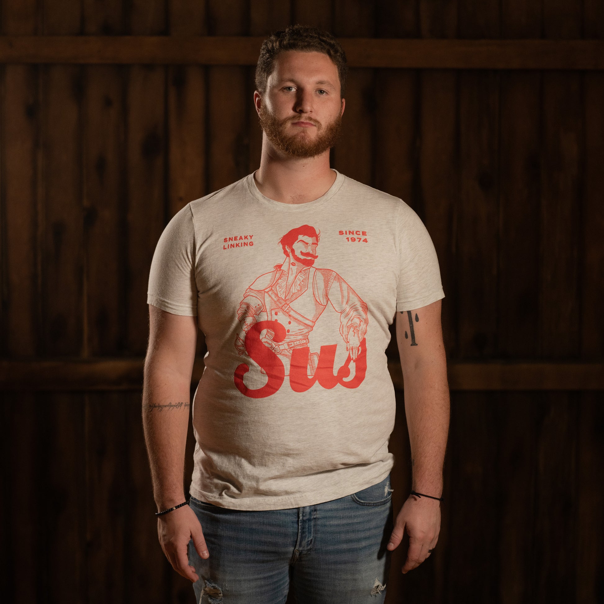 Dungeons & Dragons, Dungeons And Dragons, Female, Rogue, Rogue Swashbuckler, D&D, 5E, T-shirt, Shirt, Heather Dust, Dungeon Master, Class, Class Series, Sus, TTRPG, DND, Pathfinder, RPG