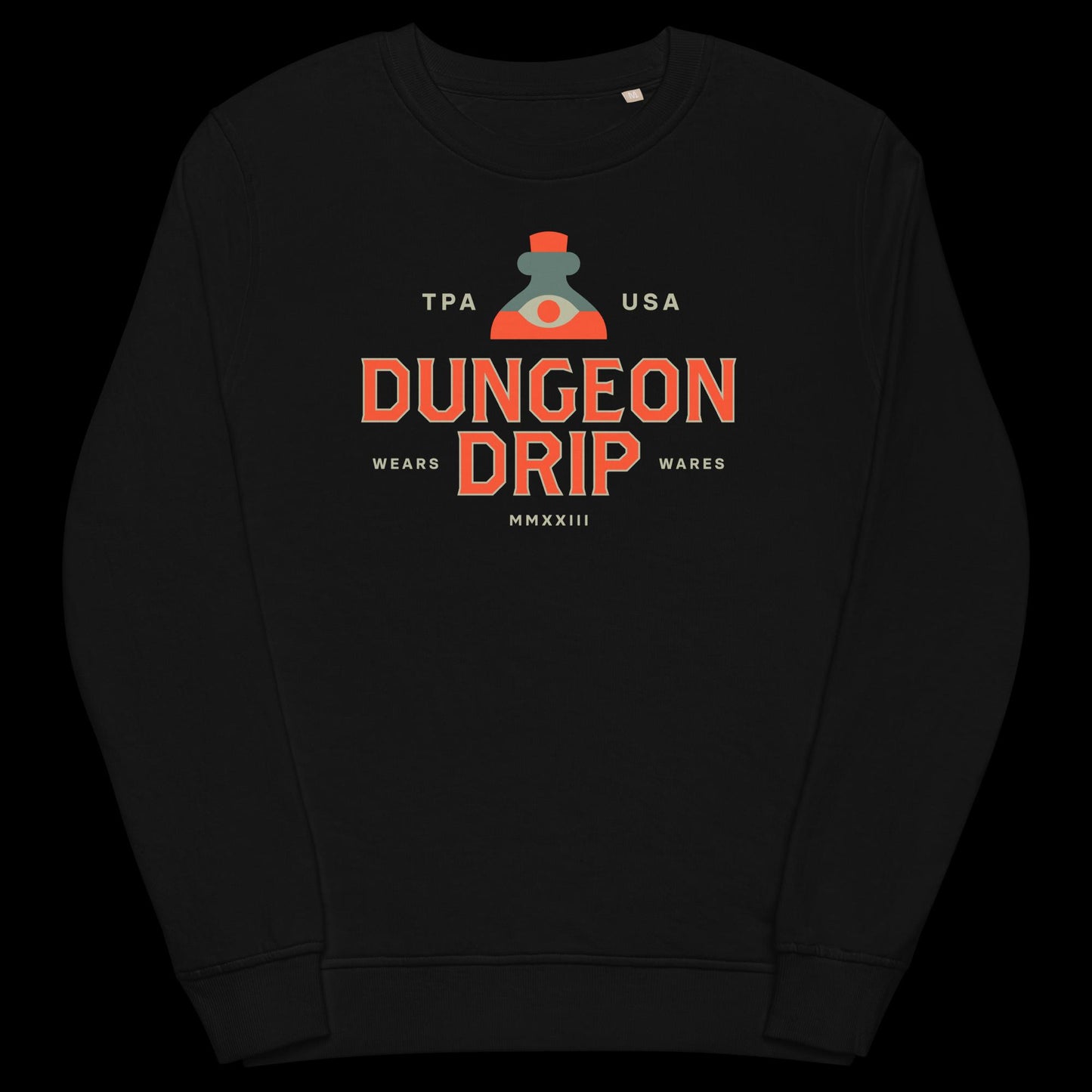 Classic Dungeon Drip, Sweatshirt, Dungeons & Dragons, Dungeons And Dragons, D&D, 5E T-Shirt, Black, Dungeon Master, Pathfinder, RPG, TTRPG