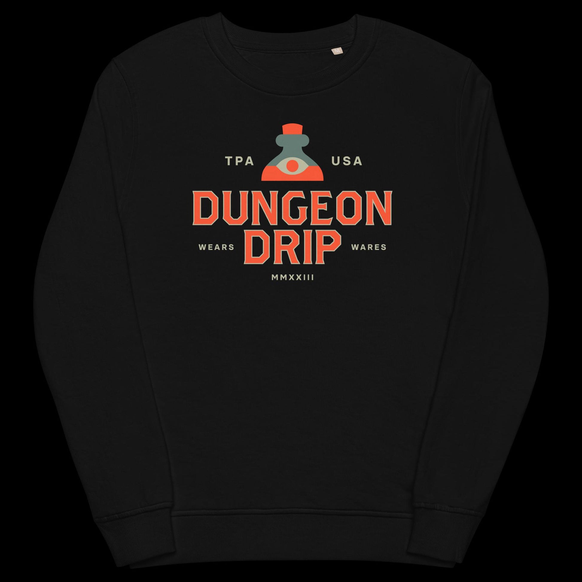 Classic Dungeon Drip, Sweatshirt, Dungeons & Dragons, Dungeons And Dragons, D&D, 5E T-Shirt, Black, Dungeon Master, Pathfinder, RPG, TTRPG