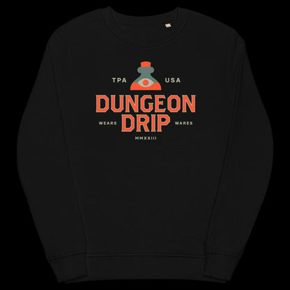 Classic Dungeon Drip, Sweatshirt, Dungeons & Dragons, Dungeons And Dragons, D&D, 5E T-Shirt, Black, Dungeon Master, Pathfinder, RPG, TTRPG