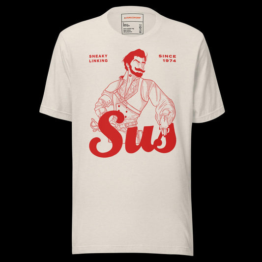 Dungeons & Dragons, Dungeons And Dragons, Female, Rogue, Rogue Swashbuckler, D&D, 5E, T-shirt, Shirt, Heather Dust, Dungeon Master, Class, Class Series, Sus, TTRPG, DND, Pathfinder, RPG